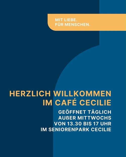 Wir freuen uns auf euren Besuch in unserem Café Cecilie ☕️

📍 Seniorenpark Cecilie
Hospitalstraße 6/7, Halberstadt
🕒...
