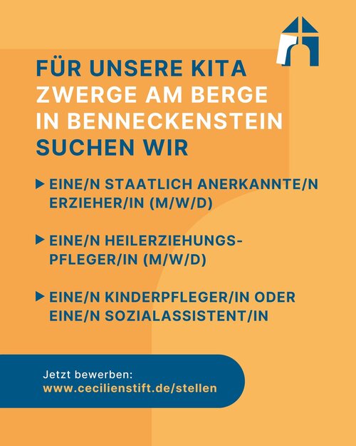 Für unsere Kita Zwerge vom Berge in Benneckenstein suchen wir Unterstützung!

Alle Infos unter...