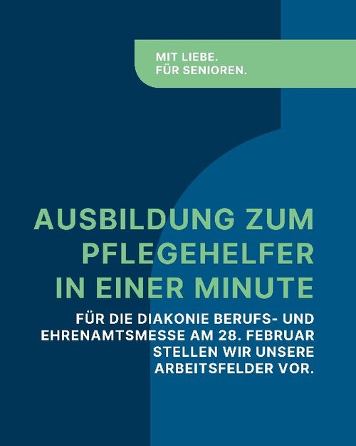 Du willst mehr erfahren?
↪️Diakonie Berufs- und Ehrenamtsmesse
📅28. Februar 2026
🕘9 bis 13 Uhr 
📍Arbeitsagentur...